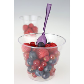 Cucchiaio di Plastica Premium Prugna 160mm (180 Pezzi)