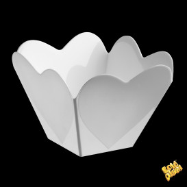 Ciotola di Plastica Degustazione "Cupido" Bianco 68 ml (25 Pezzi)