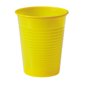 Bicchiere di Plastica PS Giallo 200ml Ø7cm (1500 Pezzi)