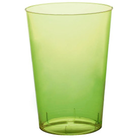 Bicchiere di Plastica Moon Verde Acido Trasp. PS 230ml (1000 Pezzi)