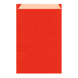 Sacchetto di Carta Kraft Rosso 26+9x38cm (750 Pezzi)