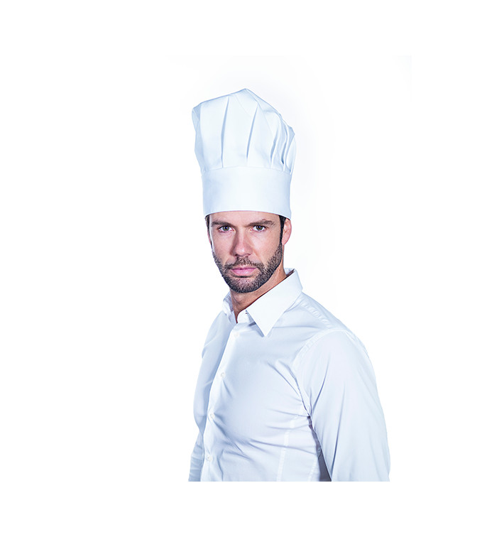 Cappello Cuoco Chef Cotone Bianco (1 Pezzi)