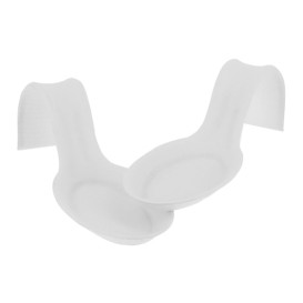 Mini Cucchiaio Canna da Zucchero Bianco 12x4cm (600 Pezzi)