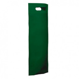 Sacchetto Non Tessuto per Bottiglia Verde 17+10x40cm (200 Pezzi)