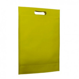 Sacchetto TNT Manico Fustellato Pistacchio 30+10x40cm (25 Pezzi)