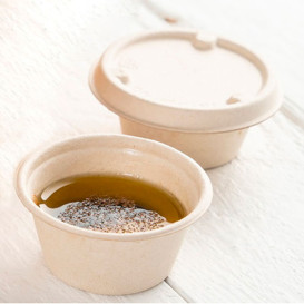 Bicchiere Bio di Canna da Zucchero Ø6,0cm 60ml (100 Pezzi)