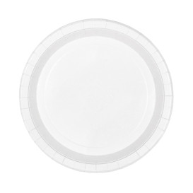 Piatto di Carta Tondo Bianco Ø26cm 200g/m² (50 Pezzi)