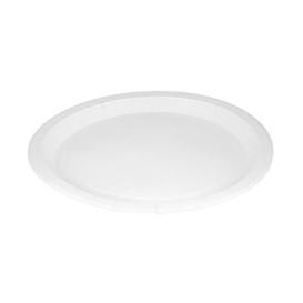 Piatto di Carta Tondo Bianco Ø26cm 200g/m² (50 Pezzi)