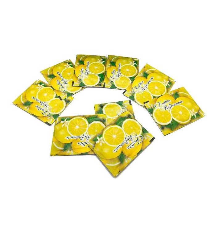 Salviette Rinfrescanti al Limone Motivo "Lemons" (100 Pezzi)