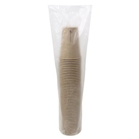 Bicchiere Carta 7 Oz/220ml Kraft-Kraft Ø7cm (50 Pezzi)