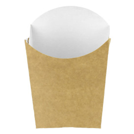 Scatola Kraft per Fritte Mediano 8,2x3,5x12,5cm (500 Pezzi)