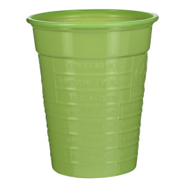 Bicchiere di Plastica PS  Verde 200ml Ø7cm (1.500 Pezzi)