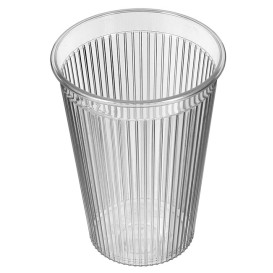 Bicchiere Plastica "Ribbed" PS Trasparente 200 ml (1.000 Pezzi)