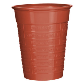 Bicchiere di Plastica PS Rosso 200ml Ø7cm (50 Pezzi)