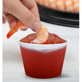 Contenitore per Salse PP Tras. 165ml Ø7,3cm (125 Pezzi)