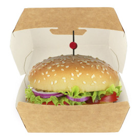 Scatola Kraft per Hamburger 12x12x7 cm (450 Pezzi)