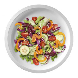 Piatto di Plastica Bianco Round PP Ø290mm (300 Pezzi)