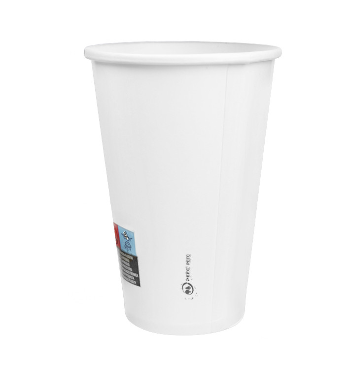 Bicchiere da Caffè 20 Oz/600ml Bianco Ø9,4cm (20 Pezzi)