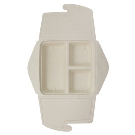 Contenitori Canna Zucchero 3S Box to Go 21x21x4cm 900ml (50 Pezzi)