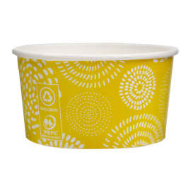 Coppette di Carta per Gelato 5oz/140ml "Cool&Yummy" (50 Pezzi)