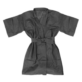 Kimono in TNT PP con Cintura e Tasca Nero XL (1 Pezzi)
