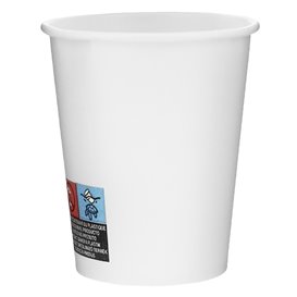Bicchiere di Carta 6Oz/180ml Bianco Ø7,0cm (100 Pezzi)