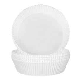 Carta Kraft per Friggitrice ad Aria Bianca 90g Ø22x4cm (1.000 Pezzi)