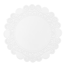 Centrino di Carta Traforato Bianco Ø14cm (250 Pezzi)