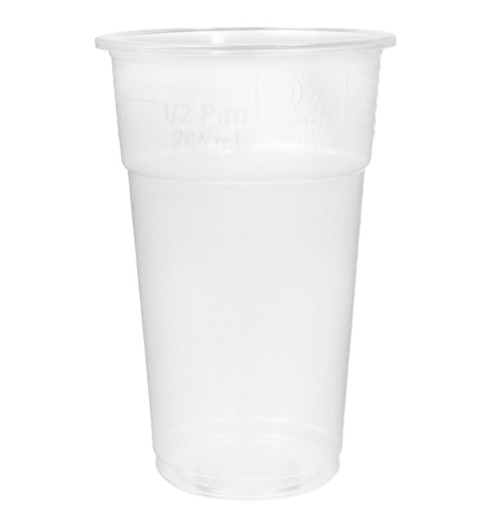 Bicchiere di Plastica PP Trasparente 375ml Ø8,0cm (1702 Pezzi)