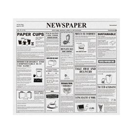 Carta Antigrasso "Periodico" 28x31cm (1000 Pezzi)