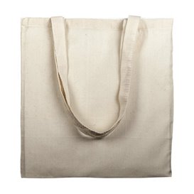 Sacchetto Cotone con Manico Lungo Beige 38x42cm (25 Pezzi)
